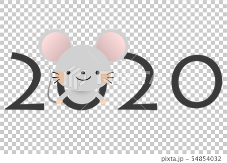 2020年子年年賀状 2020年子年年賀状 54854032