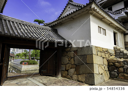 高松城址 玉藻公園 月見櫓と水手御門 香川県高松市 高松城址 玉藻公園 月見櫓と水手御門 香川県高松市 54854336