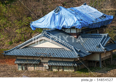 新潟県中越地震の傷跡 新潟県中越地震の傷跡 54854527