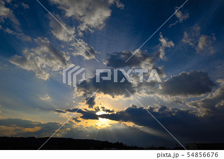 金沢市 小立野からの夕日 金沢市 小立野からの夕日 54856676