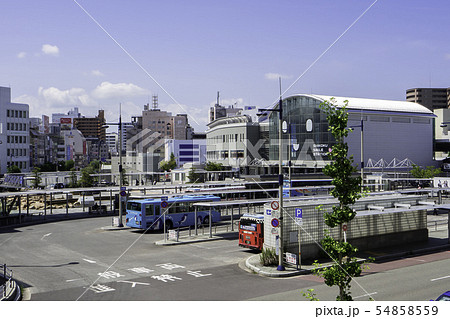 JR高松駅　バスターミナル　バス乗り場　香川県高松市 54858559