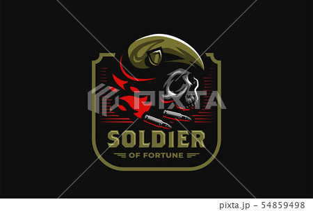 Skull in a military beret Skull in a military beret 54859498