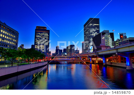 大阪・堂島川の夜景 54859870
