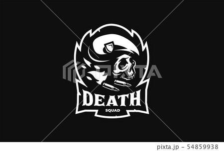 Skull in a military beret Skull in a military beret 54859938