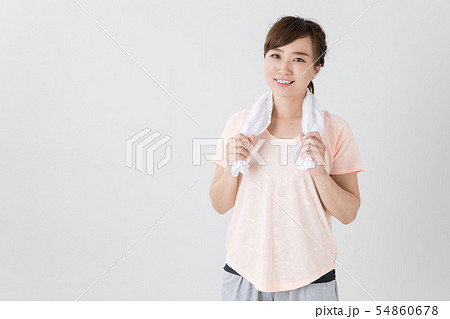 スポーツウェアの女性 スポーツウェアの女性 54860678