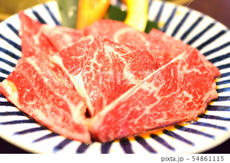焼き肉用のカルビ(生肉) 焼き肉用のカルビ(生肉) 54861115