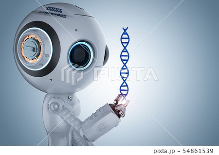 robot with dna helix 54861539