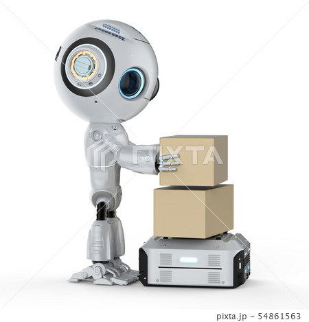 warehouse robot work 54861563