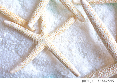 夏のイメージの背景素材 ヒトデ 砂 夏のイメージの背景素材 ヒトデ 砂 54862545
