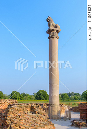 Asokan pillar at Kutagarasala Vihara, Vaishali, 54863825