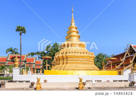 Golden buddha relic pagoda at Wat Phra That Si Golden buddha relic pagoda at Wat Phra That Si 54863828