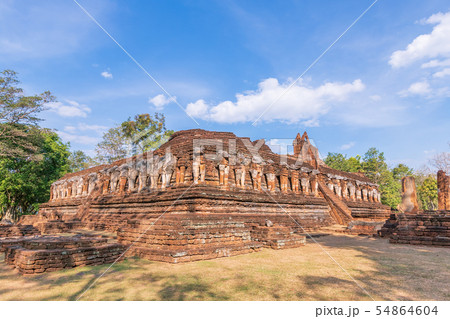 Wat Chang Rob temple in Kamphaeng Phet Historical 54864604