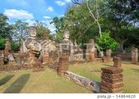 Group of Buddha statues at Wat Phra Kaeo temple in 54864620