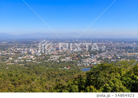 Aerial view of Chiang Mai city from Doi Suthep 54864923