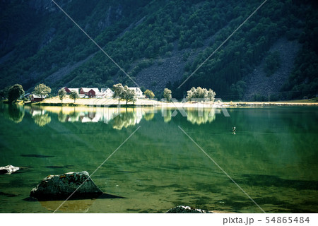 Hardanger Fjord Norway landscape. Hardanger Fjord Norway landscape. 54865484