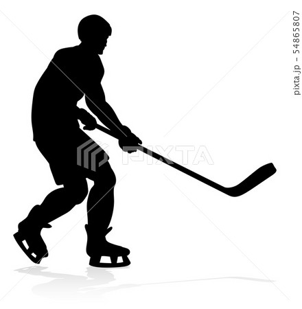 Hockey Sports Player Silhouettes 54865807