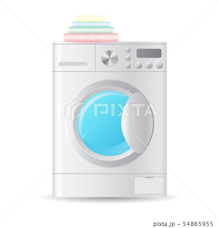 Vector realistic automatic washing-machine 54865955