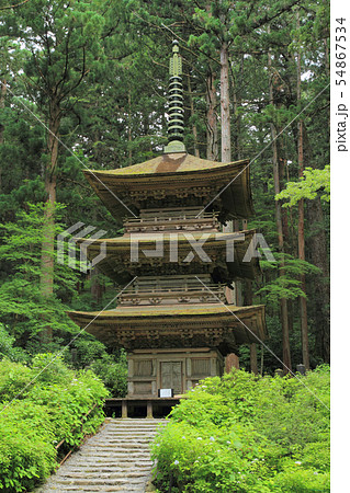 駒ヶ根　光前寺 三重塔 54867534