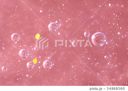 背景素材：泡のイメージ（赤） 54868560