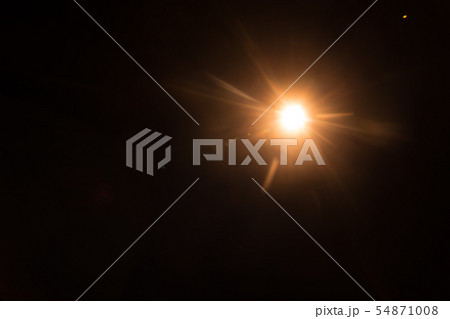 Abstract Natural Sun flare on the black 54871008