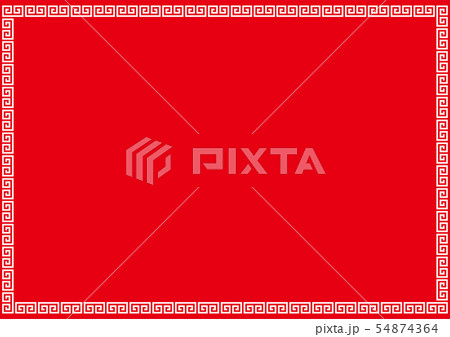 中華イメージのフレーム素材 54874364