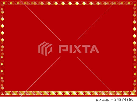 中華イメージのフレーム素材 54874366