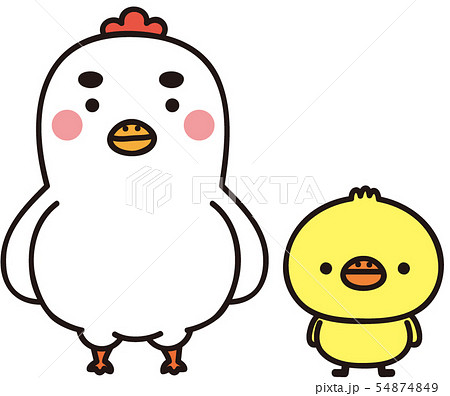 にわとりとひよこ 54874849