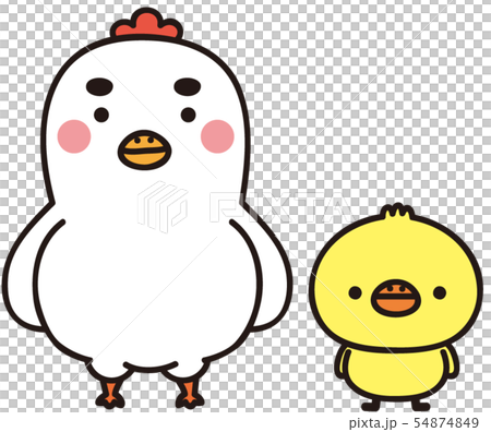 にわとりとひよこ 54874849