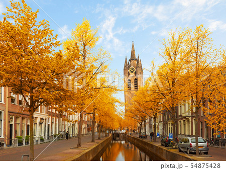 old town of Delft in spring, Holland old town of Delft in spring, Holland 54875428