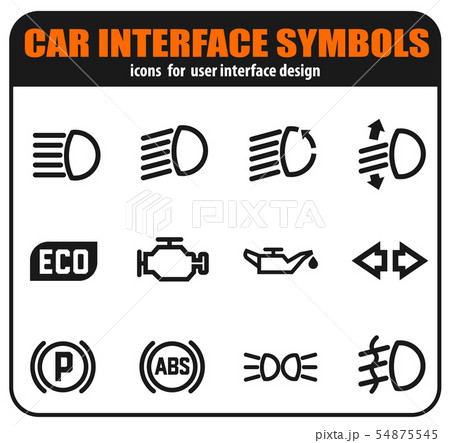 Car Interface Symbols Car Interface Symbols 54875545