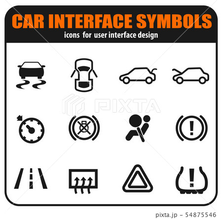 Car Interface Symbols Car Interface Symbols 54875546