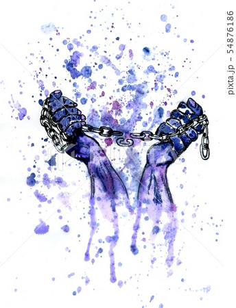 Hands in Chains Sketch Hands in Chains Sketch 54876186