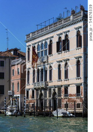 Elements of architecture of houses on the streets  54876339