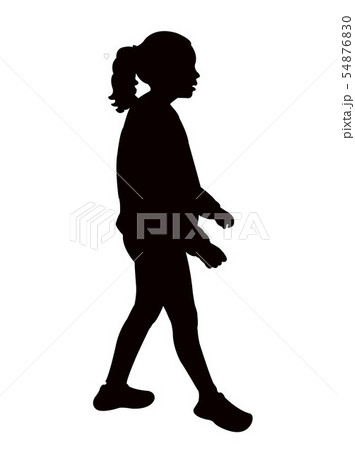 a girl body silhouette vector 54876830
