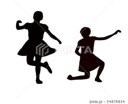 girls body silhouette vector 54876834