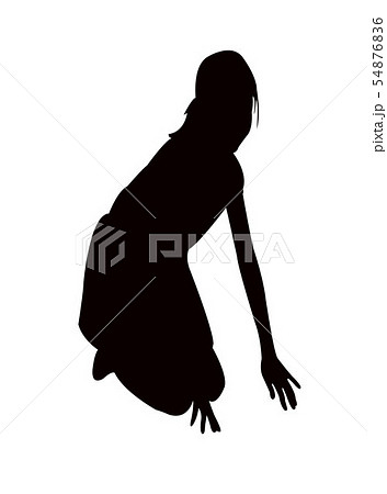 a girl body silhouette vector a girl body silhouette vector 54876836
