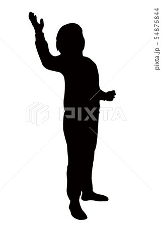 a girl body silhouette vector 54876844