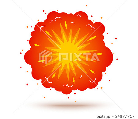 Retro illustration of a explosion Retro illustration of a explosion 54877717