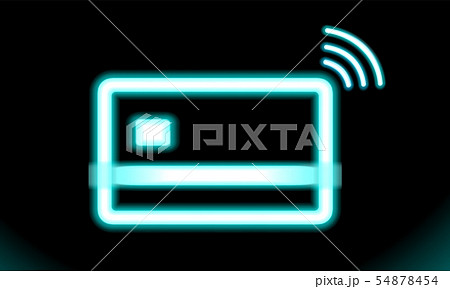 Icon wi-fi contactless, wireless pay sign logo. 54878454