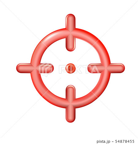 Realistic red plastic toy sight of a sniper rifle Realistic red plastic toy sight of a sniper rifle 54878455