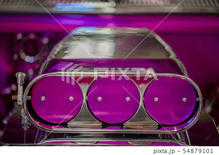 Close Up Of Supercharger Air Intake Of Hot Pink Close Up Of Supercharger Air Intake Of Hot Pink 54879101