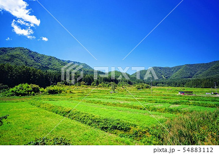 日本の田舎風景の写真素材
