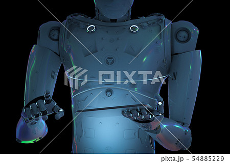 robot with tablet 54885229