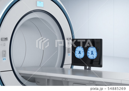 monitor with mri scan 54885269