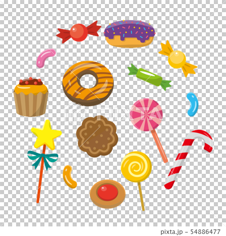 sweet, sweetmeat, set 54886477