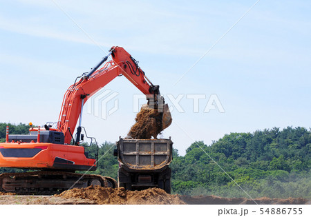 ダンプトラック 重機 土木 54886755