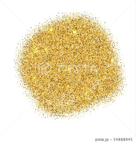 Gold sparkles on white background. Gold glitter 54888945