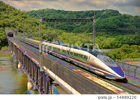 新幹線こだま500系イメージのイラスト素材 54