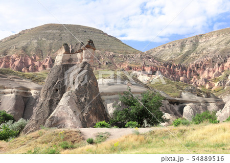 Fairy Chimney or Multihead stone mushrooms, 54889516