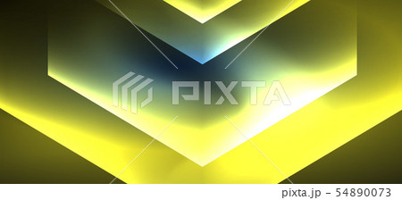 Neon shiny color lines background. Abstract colorful web template Geometric modern technology 54890073